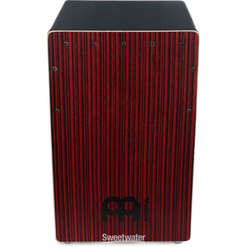  Meinl Percussion Backbeat Bass Cajon - Crimson Stripe