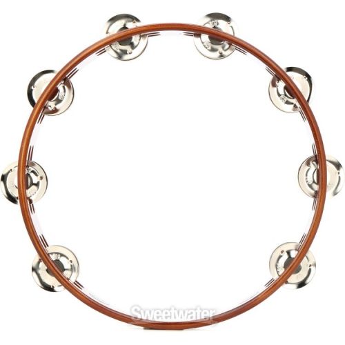  Meinl Percussion 10-inch Handheld Wood Tambourine - Antique Brown