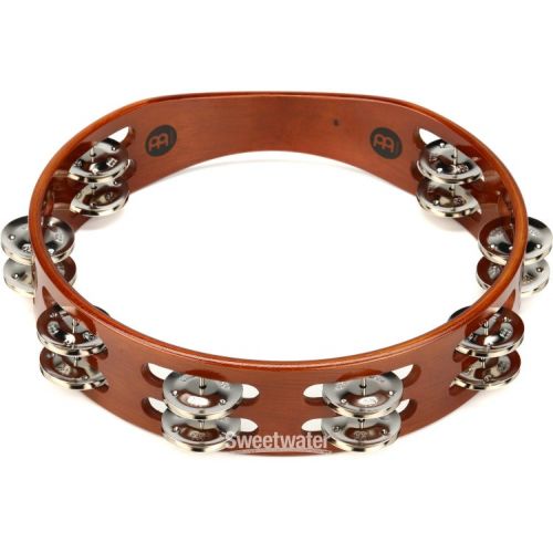  Meinl Percussion 10-inch Handheld Wood Tambourine - Antique Brown