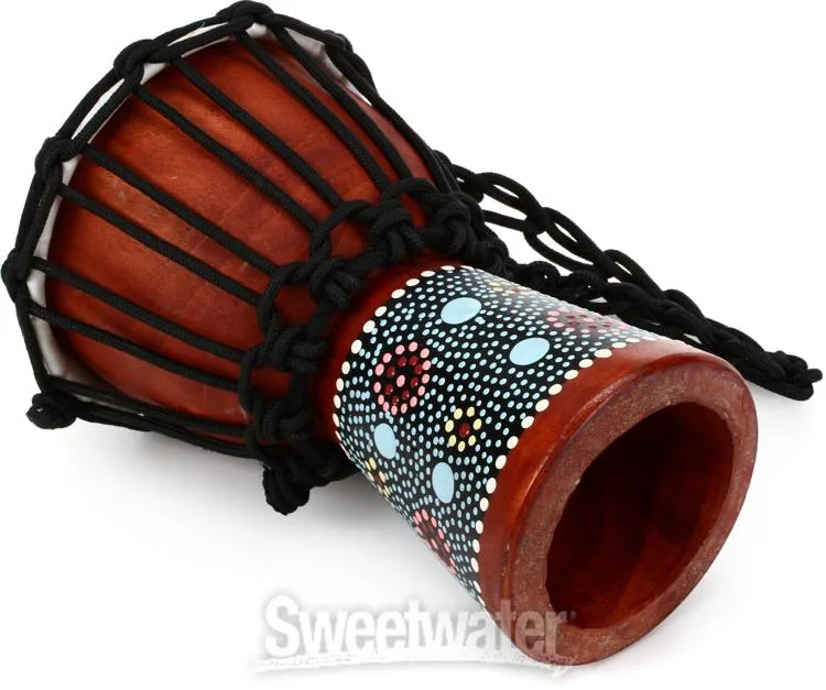  Meinl Percussion African Style Mini Djembe - Flower Design