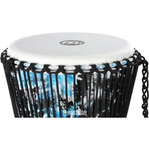  Meinl Percussion Rope-tuned Travel Series Djembe - Galactic Blue Tie Dye