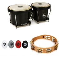 Meinl Percussion Journey Series Bongos, Shakers, and Tambourine Bundle