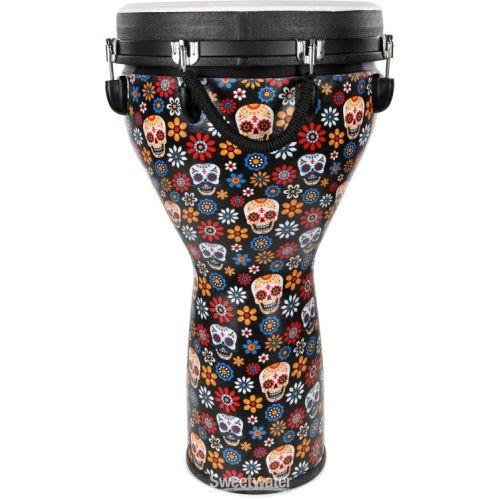  Meinl Percussion Jumbo Djembe - 14-inch - Day of the Dead