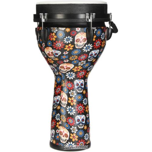  Meinl Percussion Jumbo Djembe - 10 inch, Day of the Dead