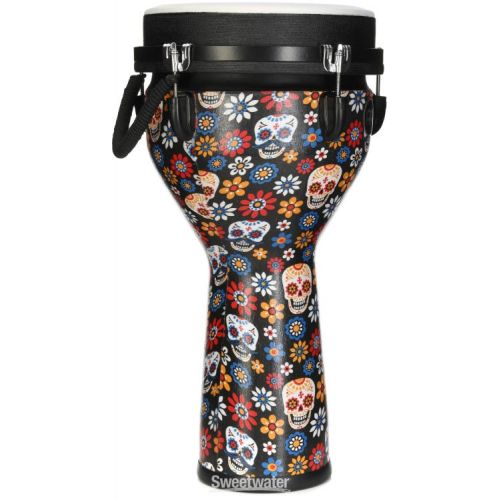  Meinl Percussion Jumbo Djembe - 10 inch, Day of the Dead