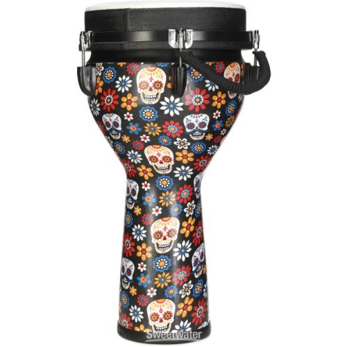  Meinl Percussion Jumbo Djembe - 10 inch, Day of the Dead