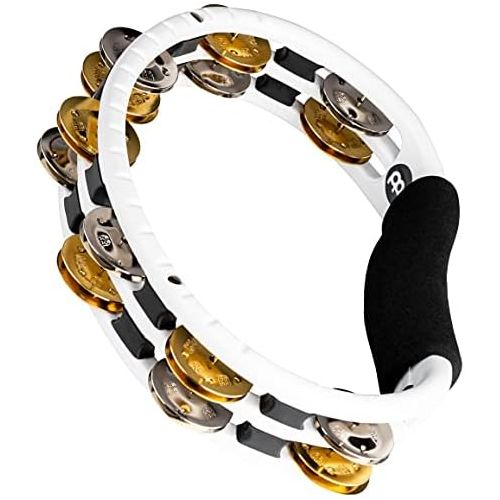  Meinl Percussion TMT1M-WH Dual Alloy Recording Combo Tambourine, White