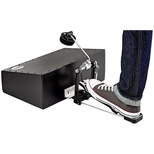  Meinl Percussion BASSBOX Acoustic Cajon Stomp Box with L-Shaped Beater, Black (VIDEO)