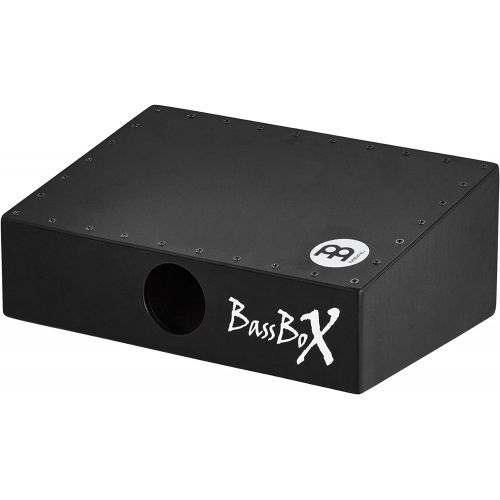  Meinl Percussion BASSBOX Acoustic Cajon Stomp Box with L-Shaped Beater, Black (VIDEO)