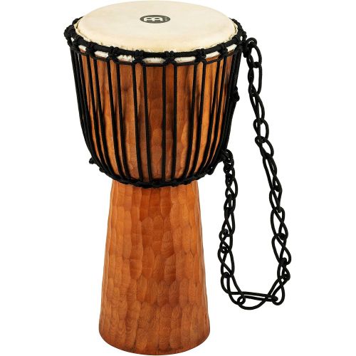  Meinl Percussion Meinl Djembe with Mahogany Wood - NOT MADE IN CHINA - 10 Medium Size Rope Tuned Goat Skin Head, 2-YEAR WARRANTY (HDJ4-M)