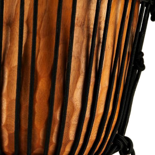  Meinl Percussion Meinl Djembe with Mahogany Wood - NOT MADE IN CHINA - 10 Medium Size Rope Tuned Goat Skin Head, 2-YEAR WARRANTY (HDJ4-M)
