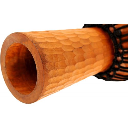  [아마존베스트]Meinl Percussion Djembe with Mahogany Wood-NOT Made in CHINA-10 Medium Size Rope Tuned Goat Skin Head, 2-Year Warranty, Brown, inch (HDJ4-M)