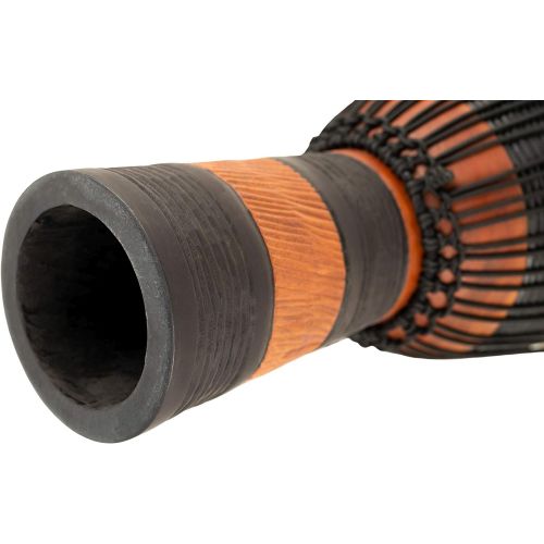  [아마존베스트]Meinl Percussion Djembe, African Style Finish Mahogany Made in CHINA-10 Medium Size Rope Tuned Goat Skin Head, 2-Year Warranty, Wood/Brown (ADJ3-M+BAG)