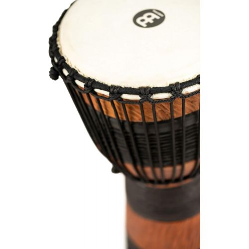  [아마존베스트]Meinl Percussion Djembe, African Style Finish Mahogany Made in CHINA-10 Medium Size Rope Tuned Goat Skin Head, 2-Year Warranty, Wood/Brown (ADJ3-M+BAG)