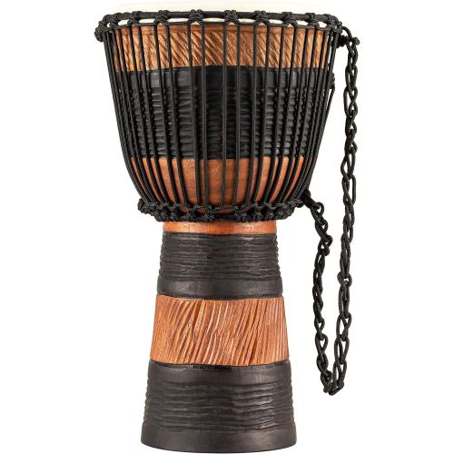  [아마존베스트]Meinl Percussion Djembe, African Style Finish Mahogany Made in CHINA-10 Medium Size Rope Tuned Goat Skin Head, 2-Year Warranty, Wood/Brown (ADJ3-M+BAG)