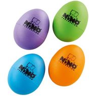 [아마존베스트]Nino Percussion Plastic Egg Shaker Set, 4 Pieces - For Classroom Music or Playing at Home, 2-YEAR WARRANTY (NINOSET540-2),Aubergine, Grass Green, Orange, Sky Blue