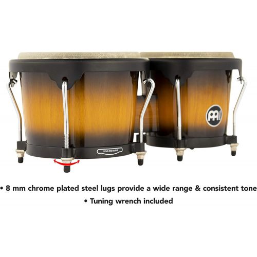  [아마존베스트]Meinl Percussion Meinl 6 3/4-inch and 8-inch Bongo - Vintage Sunburst
