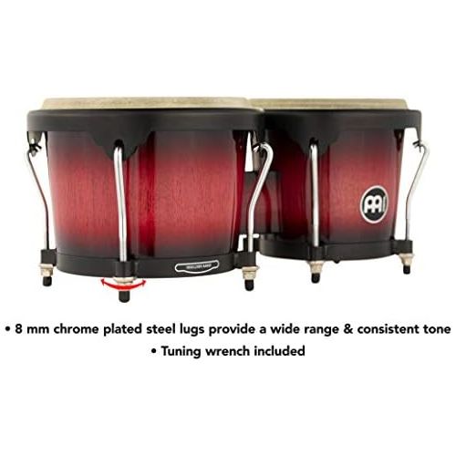  [아마존베스트]Meinl Percussion Meinl 6 3/4-inch and 8-inch Bongo - Wine Red Burst