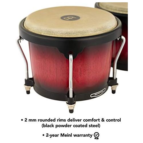  [아마존베스트]Meinl Percussion Meinl 6 3/4-inch and 8-inch Bongo - Wine Red Burst