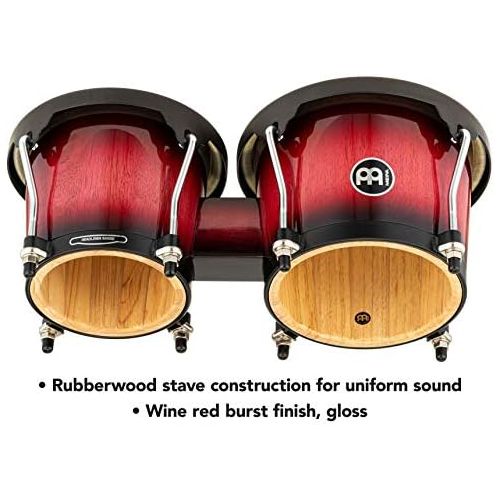  [아마존베스트]Meinl Percussion Meinl 6 3/4-inch and 8-inch Bongo - Wine Red Burst