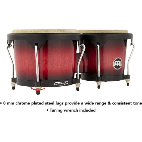  [아마존베스트]Meinl Percussion Meinl 6 3/4-inch and 8-inch Bongo - Wine Red Burst