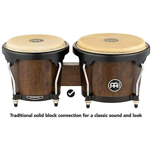  [아마존베스트]Meinl Percussion Meinl HB100VWBM 6 3/4-inch and 8-inch Bongo - Vintage Wine Burl