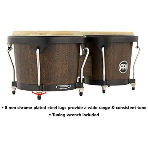  [아마존베스트]Meinl Percussion Meinl HB100VWBM 6 3/4-inch and 8-inch Bongo - Vintage Wine Burl