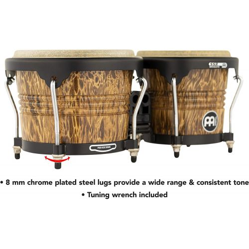  [아마존베스트]Meinl Percussion Meinl 6 3/4-inch and 8-inch Bongo - Leopard Burl