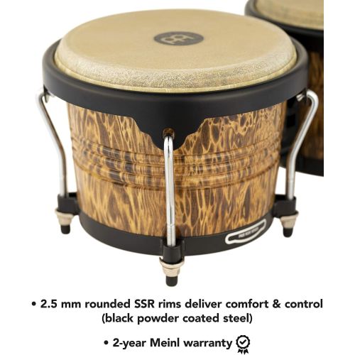  [아마존베스트]Meinl Percussion Meinl 6 3/4-inch and 8-inch Bongo - Leopard Burl