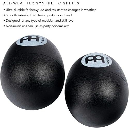  [아마존베스트]Meinl Percussion ES2-BK Egg Shaker (Pair), Black