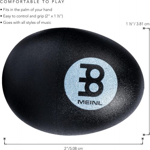  [아마존베스트]Meinl Percussion ES2-BK Egg Shaker (Pair), Black