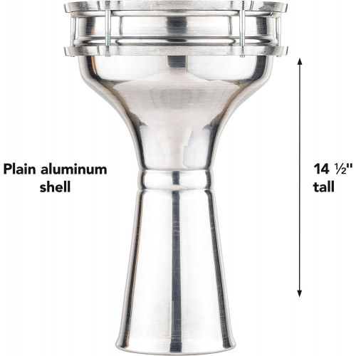  [아마존베스트]Meinl Percussion Meinl HE-104 8x14 1/2 inch Plain Aluminum Darbuka