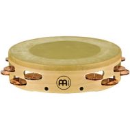 Meinl Percussion AE-MTAH2BO Artisan Edition Maple Tambourine with Calf Skin Head and Bronze Jingles, 2 Rows