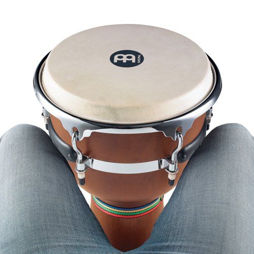  Meinl Percussion DJW3GAB-M 12-Inch Floatune Series Wood Djembe, Gold Amber Sunburst