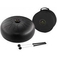 Meinl Sonic Energy Professional Large Harmonic Steel Slit Tongue Handpan Drum with Carrying Bag and Rubber Mallets  NOT MADE IN CHINA  Perfect for Sound Healing, Meditation, or Yoga, 2-YEAR WARRANT