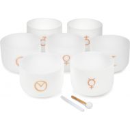 Meinl Sonic Energy 7-piece Crystal Singing Bowl Chakra Set - Planetary Tuned