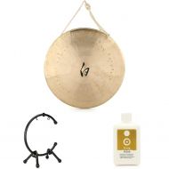 Meinl Sonic Energy WG-12 White Gong 12-inch Desk Stand Bundle