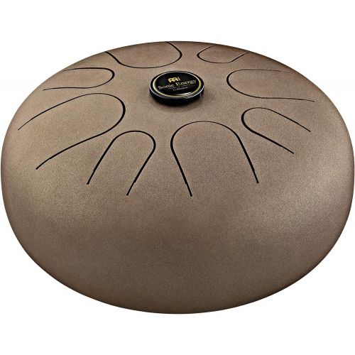  Meinl Professional Harmonic Steel Slit Handpan Made in China  Perfect for Sound Healing, Meditation, or Yoga, 2-Year Warranty, Tongue Drum, A-Minor Scale (Vintage Brown) (STD1VB)