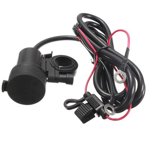  Meipire 12-24V DC Motorcycle 3A Dual USB Waterproof Car Charging Phone Charger Navigation Device Charging for Cell Phone/Navigator/Walkie Talkie