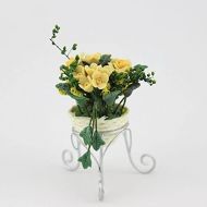 Meirucorp Dollhouse 1:12 Scale Miniature Potted Plants Yellow Roses 09869
