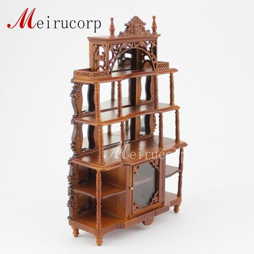  Meirucorp fine Dollhouse 112 scale miniature furniture HandCarved Glass Display shelf