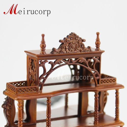  Meirucorp fine Dollhouse 112 scale miniature furniture HandCarved Glass Display shelf