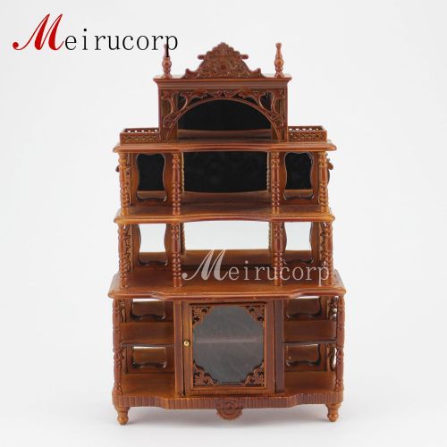  Meirucorp fine Dollhouse 112 scale miniature furniture HandCarved Glass Display shelf