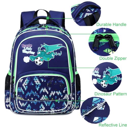  Meisohua Kids School Backpacks Boys Dinosaur Backpack Kids Bookbag School Bags for Boys Elementary Preschool Students Schoolbag