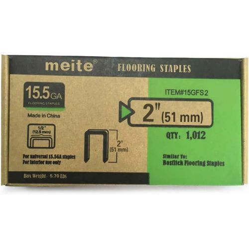  [아마존베스트]meite MFS50 15-1/2 Gauge 1-1/2-Inch to 2-Inch Pneumatic Mallet Actuated Engineered Hardwood Flooring Nailer Stapler with Floor-guard Graphite Mallet