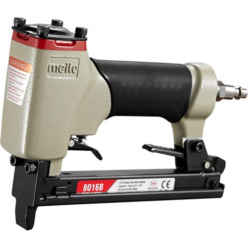  [아마존베스트]meite 8016B Upholstery Stapler--21 Gauge 1/2-Inch Crown 1/4-Inch to 5/8-Inch Pneumatic Fine Wire Stapler