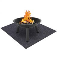 Meitola Fire Pit Mat?Stove Fire mat，Retardant Heat Resistant，Ember Mat and Grill mat，Absorbent Material， Protect Your Deck, Terrace, Lawn or Campground from Embers，Waterproof Backing，Washa