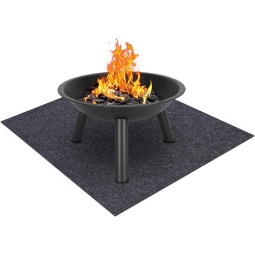  Meitola Fire Pit Mat?Stove Fire mat，Retardant Heat Resistant，Ember Mat and Grill mat，Absorbent Material， Protect Your Deck, Terrace, Lawn or Campground from Embers，Waterproof Backing，Washa