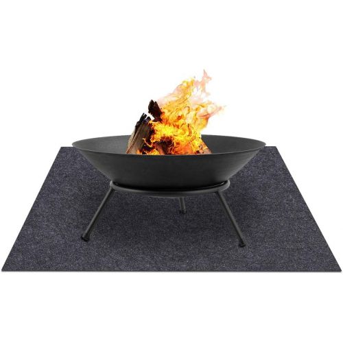  Meitola Fire Pit Mat?Stove Fire mat，Retardant Heat Resistant，Ember Mat and Grill mat，Absorbent Material， Protect Your Deck, Terrace, Lawn or Campground from Embers，Waterproof Backing，Washa