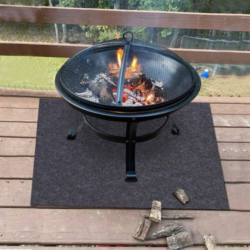  Meitola Fire Pit Mat?Stove Fire mat，Retardant Heat Resistant，Ember Mat and Grill mat，Absorbent Material， Protect Your Deck, Terrace, Lawn or Campground from Embers，Waterproof Backing，Washa